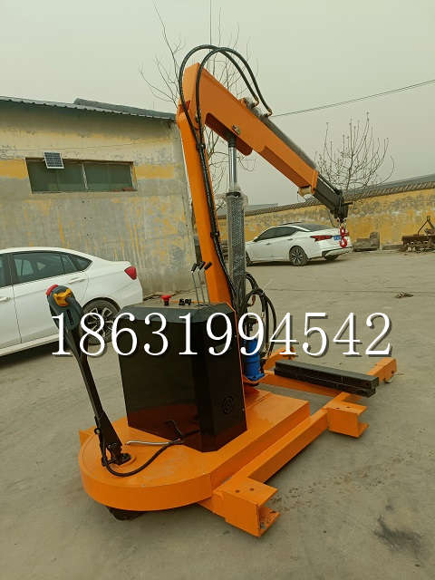 阳原县自卸车厢随车吊 自制轮式四不像起重机 四驱平板吊 5吨 贵盛